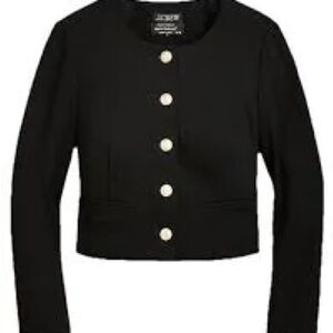 J. Crew Lady Jacket in Black Italian Ponte: Size 6
